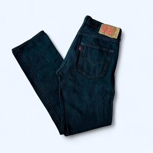 Levi's 501 Original Fit Men's Black Straight Jeans, Waist 32 Length 34